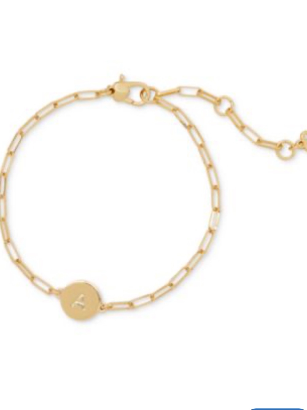 kate spade New York  Initial Chain Bracelet Gold-tone Paperclip Firm in price - Picture 2 of 4